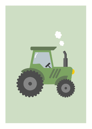 Vihreä traktori