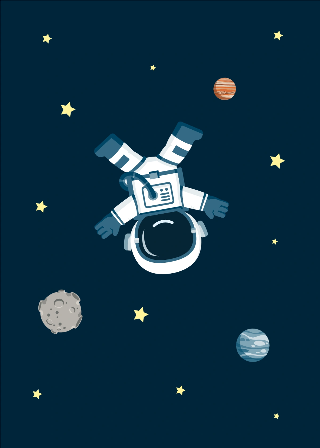 Sininen astronautti