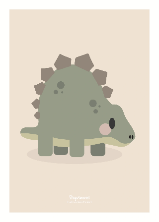 Esikatselu tuotteesta Julisteet: Stegosaurus