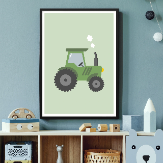 Esikatselu tuotteesta Julisteet: Vihreä traktori