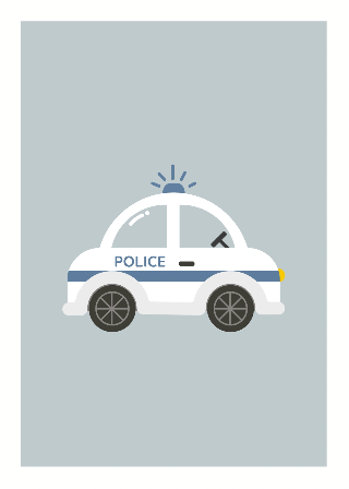 Esikatselu tuotteesta Julisteet: Poliisiauto