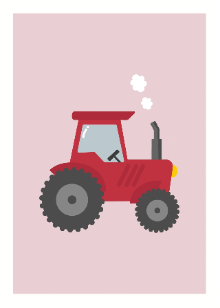 Esikatselu tuotteesta Julisteet: Punainen traktori