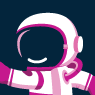Vaaleanpunainen astronautti