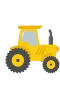 Keltainen traktori