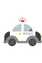 Poliisiauto musta