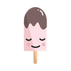 Vaaleanpunainen jäätelöpuikko