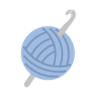 Sininen virkkauslanka