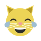 Kissa joka nauraa- emoji